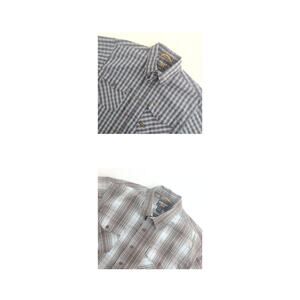 Ariat Rebar Bundle (2) Gridiron Plaid Work Short Sleeve Men's Large Tall